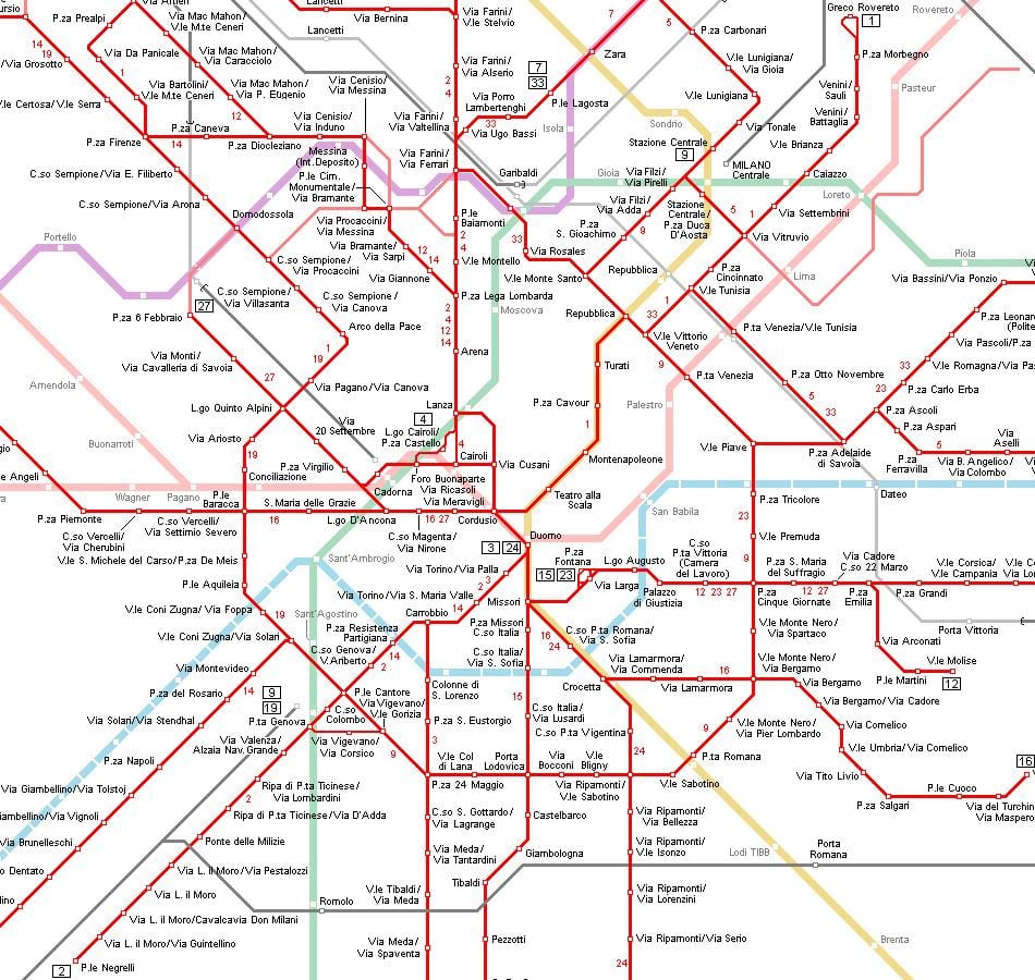 bèn milan kat jeyografik