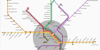 Kat jeyografik nan milan transpò piblik 